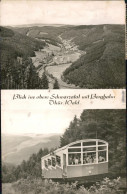 Lichtenhain/Bergbahn-Oberweißbach Blick Ins Obere Schwarzatal Mit Bergbahn 1971  - Lichtenhain