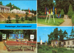 Zwickau Pionierlager "Karl Liebknecht" - Zelte, Fahnen, Lehrplatz, Bungalow 1981 - Zwickau