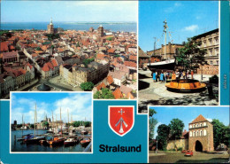 Stralsund Panorama-Ansicht, Meeresmuseum / Museum Für Meereskunde, Hafen  1983 - Stralsund