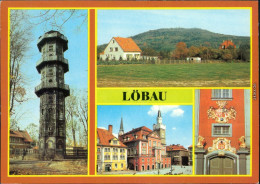 Löbau Aussichtsturm Auf Löbauer Berg, Rathaus, Portal Am Rathaus 1983 - Loebau