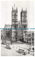 R099800 West Towers. Westminster Abbey. London. Valentine. Silveresque - Other & Unclassified