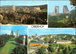 Oberhof (Thüringen) Stadtblick, Interhotel Panorama, Schanze, Erholungsheim 1982 - Oberhof