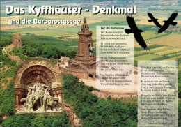 Kelbra (Kyffhäuser) Kaiser-Friedrich-Wilhelm/Barbarossa-Denkmal Mit Gedicht 2000 - Kyffhäuser