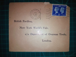 ANGLETERRE, Enveloppe Oblitérée à Londres Le 6 Mai 1940. Timbre-poste De La Reine Victoria Et Du Roi George - Gebruikt