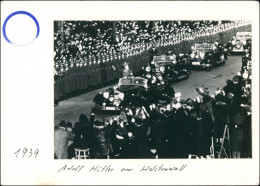 Foto Hamburg Adolf  Hitler Im Wagen Am Holstenwall 1939 Privatfoto - Sonstige & Ohne Zuordnung