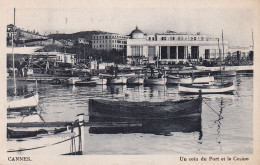 Cannes (06 Alpes Maritimes) Un Coin Du Port Et Le Casino - Circulée 1938 - Cannes