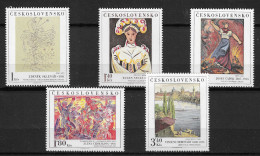 Czechoslovakia 1975 MiNr. 2294 - 2298 National Galleries (X) Art, Painting, Modern 5v  MNH**  5.00 € - Unused Stamps