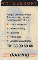 Denmark - KTAS - Danring - TDKP005 - 09.1992, 10kr, 1.500ex, Used - Denmark