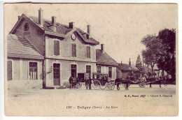 (39). Poligny. Jura. Ed BF Paris. 1286 Gare SNCF Chemin De Fer Attelage.1905 Poligny Sellieres - Poligny