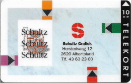 Denmark - KTAS - Schultz Graphics (No Hologram) - TDKP118A - 12.1994, 1.000ex, 10kr, Used - Denemarken