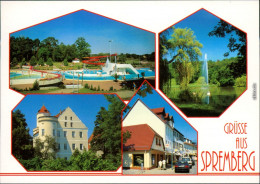 Spremberg Grodk Schwimmbad Badeanstalt, Schwanenteich, Schloß, Lange Straße 1995 - Spremberg