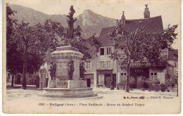 (39). Poligny. Jura. Ed BF Paris. 1293 Place Nationale Statue Du General Travot (1) - Poligny