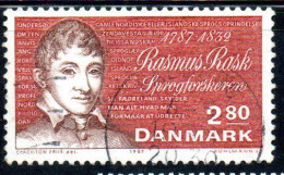 DANEMARK DANMARK DENMARK DANIMARCA 1987 RASMUS RASK LINGUIST 2.80k USED USATO OBLITERE' - Usati