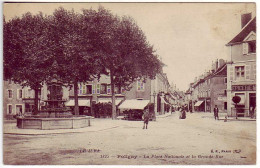 (39). Poligny. Jura. Ed BF Paris. 1825 Place Nationale Grande Rue - Poligny