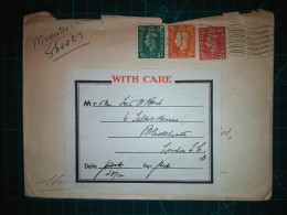 ANGLETERRE, Enveloppe A Circulé à Londres Avec Une Variété Colorée De Timbres-poste. Années 1940 - Usati