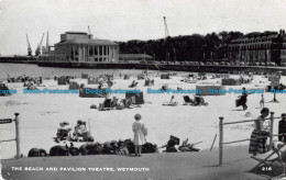 R099186 The Beach And Pavilion Theatre. Weymouth. 1966 - World