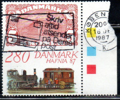 DANEMARK DANMARK DENMARK DANIMARCA 1987 HAFNIA 87 BELLA CENTER COPENHAGEN 2.80k USED USATO OBLITERE' - Usado