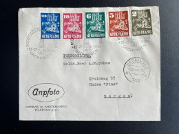 NETHERLANDS 1950 LETTER GRONINGEN TO BERGEN 25-08-1950 NEDERLAND POSTZEGELTENTOONSTELLING - Lettres & Documents