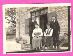 Petite Photo Des Classards De La Classe 1919 De Veaunes Dans La Drôme , Ils Ne Sont Que 4 - Persone Anonimi