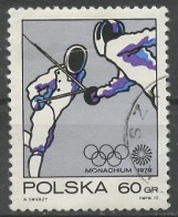 Pologne - Poland - Polen 1972 Y&T N°1998 - Michel N°2152 (o) - 60g Escrime - Used Stamps
