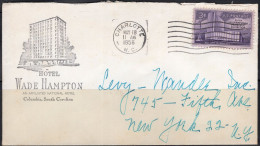 1956 Charlotte North Carolina (May 18) Hotel Wade Hampton - Lettres & Documents