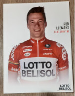 Rob Leemans Lotto Belisol - Radsport