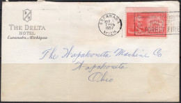 1957 Escanaba Michigan (Mar) The Delta Hotel - Lettres & Documents
