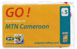 Greece - IDT - MTN Cameroon FIFA World Cup, South Africa 2010, Exp.31.12.2010, Remote Mem. 5€, NSB - Grèce