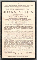 Bidprentje Haacht - Coen Joannes (1876-1935) Plooi - Santini
