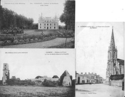 44 CHEMERE Lot De 3 Cpa .église+chateau De Princé+chateau De Noirbreuil - Autres & Non Classés