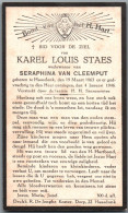 Bidprentje Haasdonk - Staes Karel Louis (1863-1946) - Imágenes Religiosas