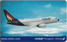 Hungary - Hungary - Matáv - Barangolo MALÉV Airlines 2006, 03.2006, Remote Mem. 400Ft, 5.050ex, Used - Hongrie