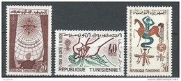 1962 Tunisie éradication Du Paludisme Palu Fièvre Jaune 3V MNH** Tunisia - Tunisie (1956-...)