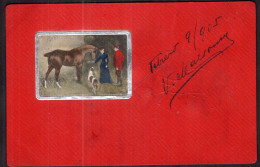 Argentina - 1905 - Horses - Drawing - Couple Feeding A Horse - Cavalli