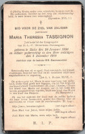 Bidprentje Halle - Tassignon Maria Theresia (1830-1910) - Devotieprenten