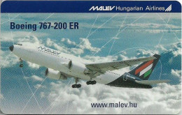 Hungary - Matáv - Barangolo MALÉV II - Boeing 767-200 ER, 12.2003, Remote Mem. 400Ft, 3.200ex, Used - Hongrie