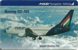 Hungary - Matáv - Barangolo MALÉV II - MALÉV Boeing 737-700, 12.2003, Remote Mem. 400Ft, 3.200ex, Used - Hongarije