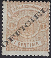 Luxembourg - Luxemburg - Timbre - Armoiries  1875   1c. *    Officiel     Michel 10 IA - 1859-1880 Wapenschild