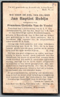 Bidprentje Heindonk - Robijn Jan Baptist (1848-1922) - Devotieprenten