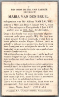 Bidprentje Heist-o/d-Berg - Van Den Bruel Maria (1901-1950) - Santini