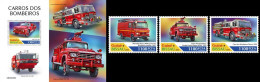 Guinea Bissau 2020, Fire Engine, 3val +BF - Guinea-Bissau
