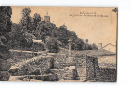 LUC - La Fontaine - La Croix Et Le Château - Très Bon état - Autres & Non Classés