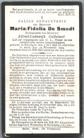 Bidprentje Hekelgem - De Smedt Maria Fidelia (1858-1924) - Images Religieuses