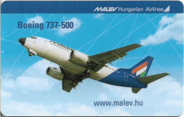 Hungary - Hungary - Matáv - Barangolo MALÉV I - MALÉV Boeing 737-500 ER, 04.2003, Remote Mem. 400Ft, 1.500ex, Mint - Hongrie