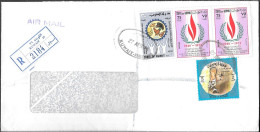 Kuwait Registered Cover Mailed To Germany 1974. 185F Rate Declaration Of Human Rights Veterinary Congress Upupa Stamps - Koeweit