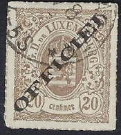 Luxembourg - Luxemburg - Timbre - Armoiries  1875  20c. *    Officiel   Certifié     Michel 5 IA   VC. 75,- - 1859-1880 Wapenschild