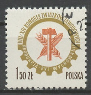 Pologne - Poland - Polen 1976 Y&T N°2304 - Michel N°2472 (o) - 1,50z Congrès Des Syndicats - Gebruikt