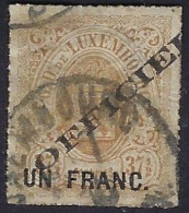 Luxembourg - Luxemburg - Timbre - Armoiries  1875   1Fr./ 37,5c.. *    Officiel       Michel 9 IA   VC. 35,- - 1859-1880 Coat Of Arms