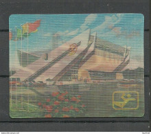 NORTH KOREA  - Pjongyang - 3D Calendar Kalender - Stereoskopie-  With "moving" Bicture - Petit Format : 1981-90