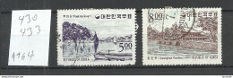 South Korea 1964 Michel 430 & 433 O - Corée Du Sud